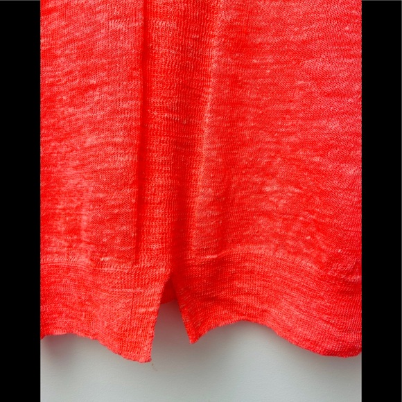Coral linen/poly sweater - Picture 6 of 7